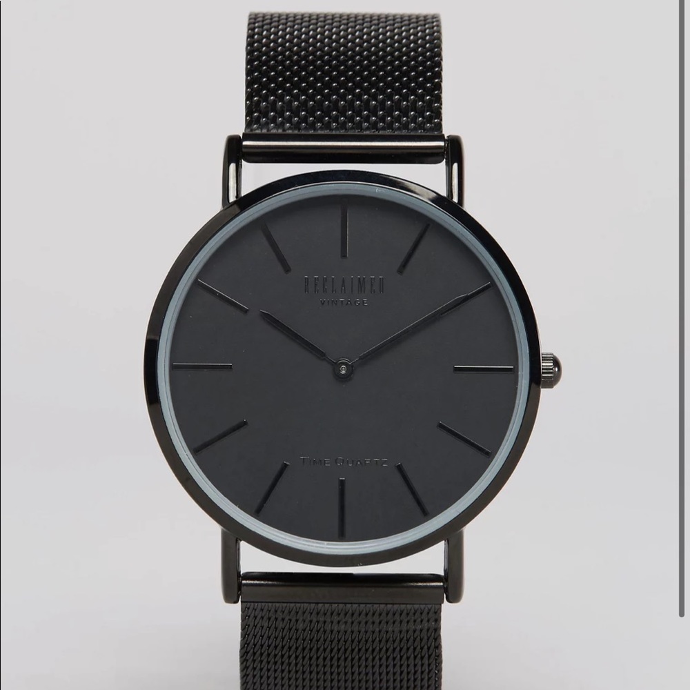 Reclaimed Vintage Inspired Classic Mesh Watch